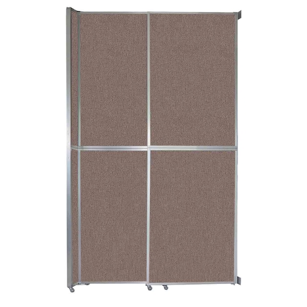 Operable Wall Sliding Room Divider 6'10" x 12'3" Latte Fabric